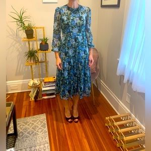 WAYF floral backless dress